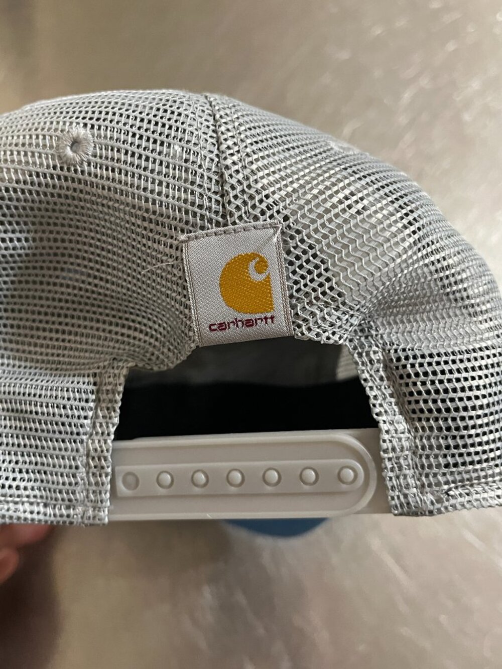 CARHARTT Canvas Mesh-Back Cap Moonstone Color Variant - Picture 5 of 5